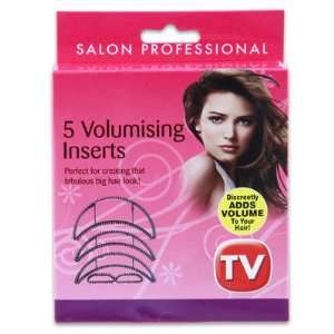 Black   As Seen On TV Salon Professional 5 Volumising Inserts Adds 