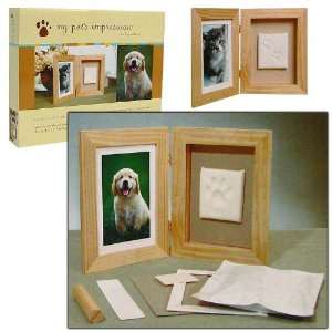  Pet Impression Casted Paw Print Keepsake Shadow Box Frame Electronics