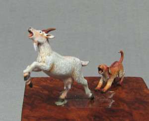 Resin kit 1/35 diorama access Farm Animal Dog and goat  