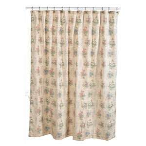   72 by 70 Inch Printed Design Shower Curtain with Liner