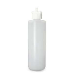  Cylinder Dispensing Bottle with White PP Unlined Flip Top Cap 