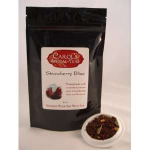 Strawberry Bliss Herbal Tea Blend 2oz Grocery & Gourmet Food