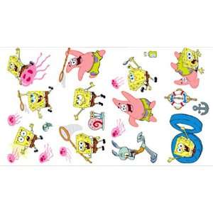  Spongebob Squarepants Wall Stickers Set: Home & Kitchen