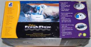 Petmate DeLuxe Fresh Flow Water Fountain New in Box  