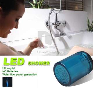 Mini Blue LED Light Glow Water Stream Faucet Tap NO Battery No Power 