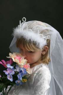 NEW Princess Bride Wedding & Veil Dress Costume S (1 3)  