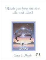 Dolphin Wedding/Bridal Shower Thank You Cards Supplies  