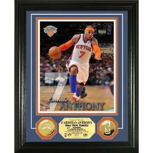   York Knicks Carmelo Anthony Gold Coin Photo Mint