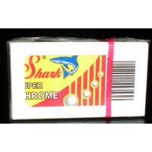  Shark Super Chrome Double Edge Blade  50 Count (10 packs 