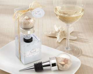 Beach Sand Wine Bottle Stopper Shower Wedding Favors  