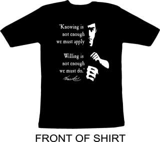 Bruce Lee quote T Shirt Martial Arts 01  