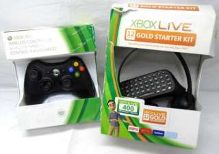 Microsoft Xbox 360 Wireless Contoller & Xbox Live Gold Starter Kit 