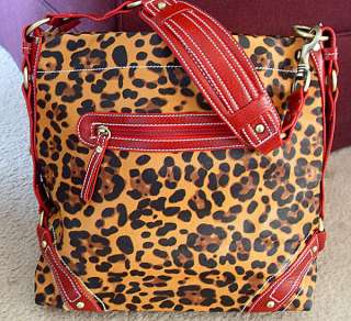New Quality, Leopard Print Shoulder Bag, Red  