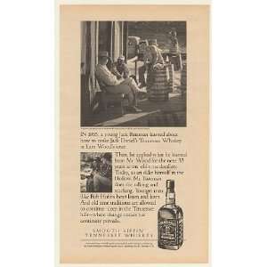  1989 Jack Daniels Whiskey Jack Bateman Lant Wood Print Ad 